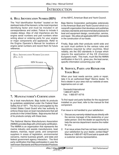 Baja Marine - 342 Performance - Owners Manual