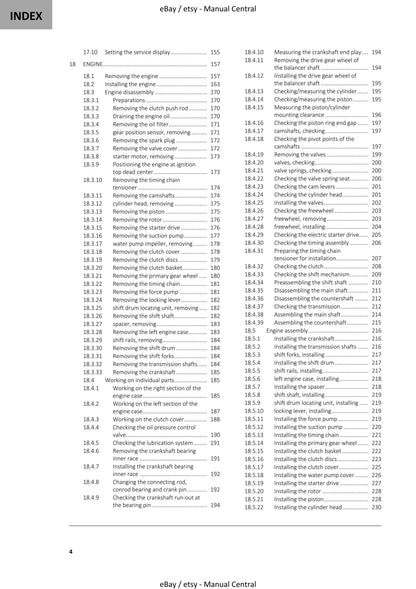 GasGas 2023 - EC 250F - Service Workshop Repair Manual