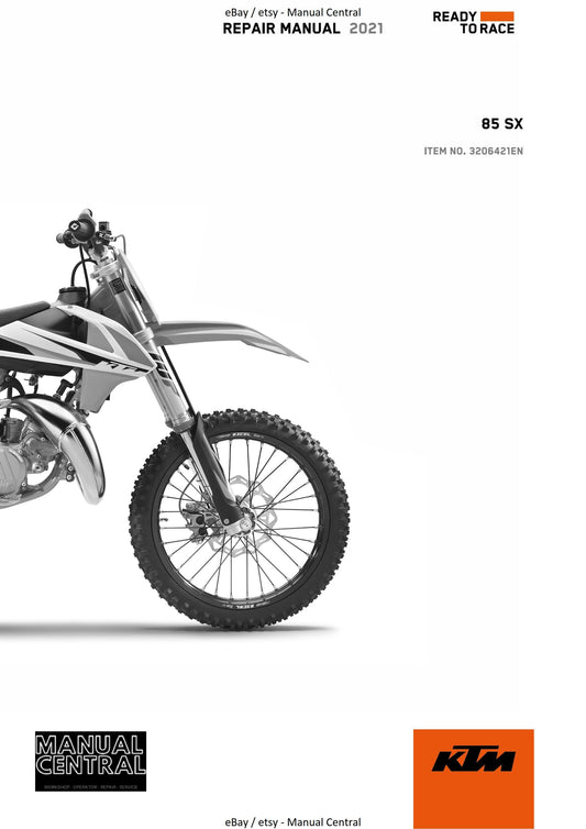 KTM 2021 - 85 SX - Service Workshop Repair Manual