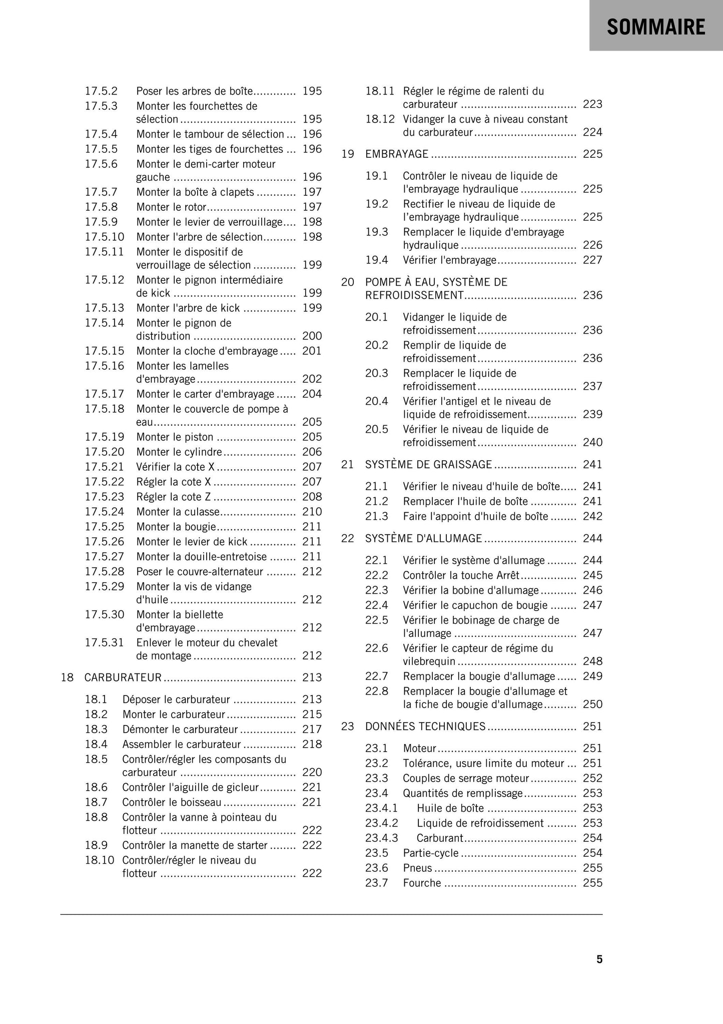 French Language - Ktm 2022 - 85 SX 19/16 17/14 - Manuel De Reparation -  Service Workshop Repair Manual