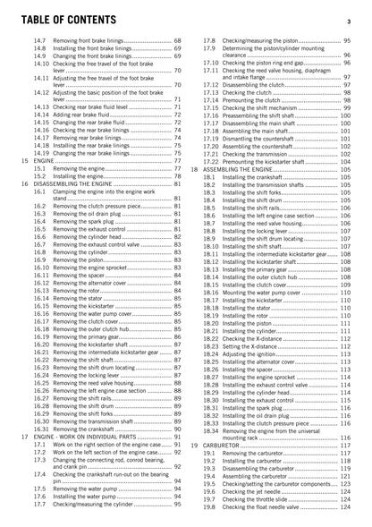 KTM 2013 - 65 SX - Workshop Service Repair Manuals