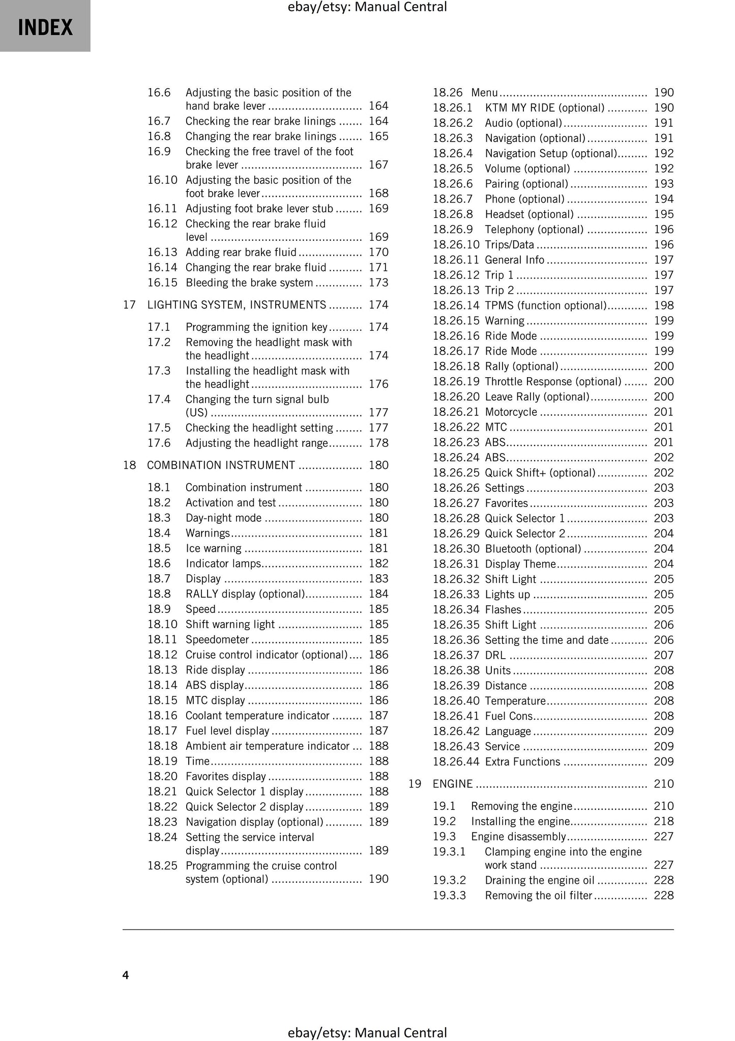 KTM 2019 - 790 Adventure - Service Workshop Repair Manual