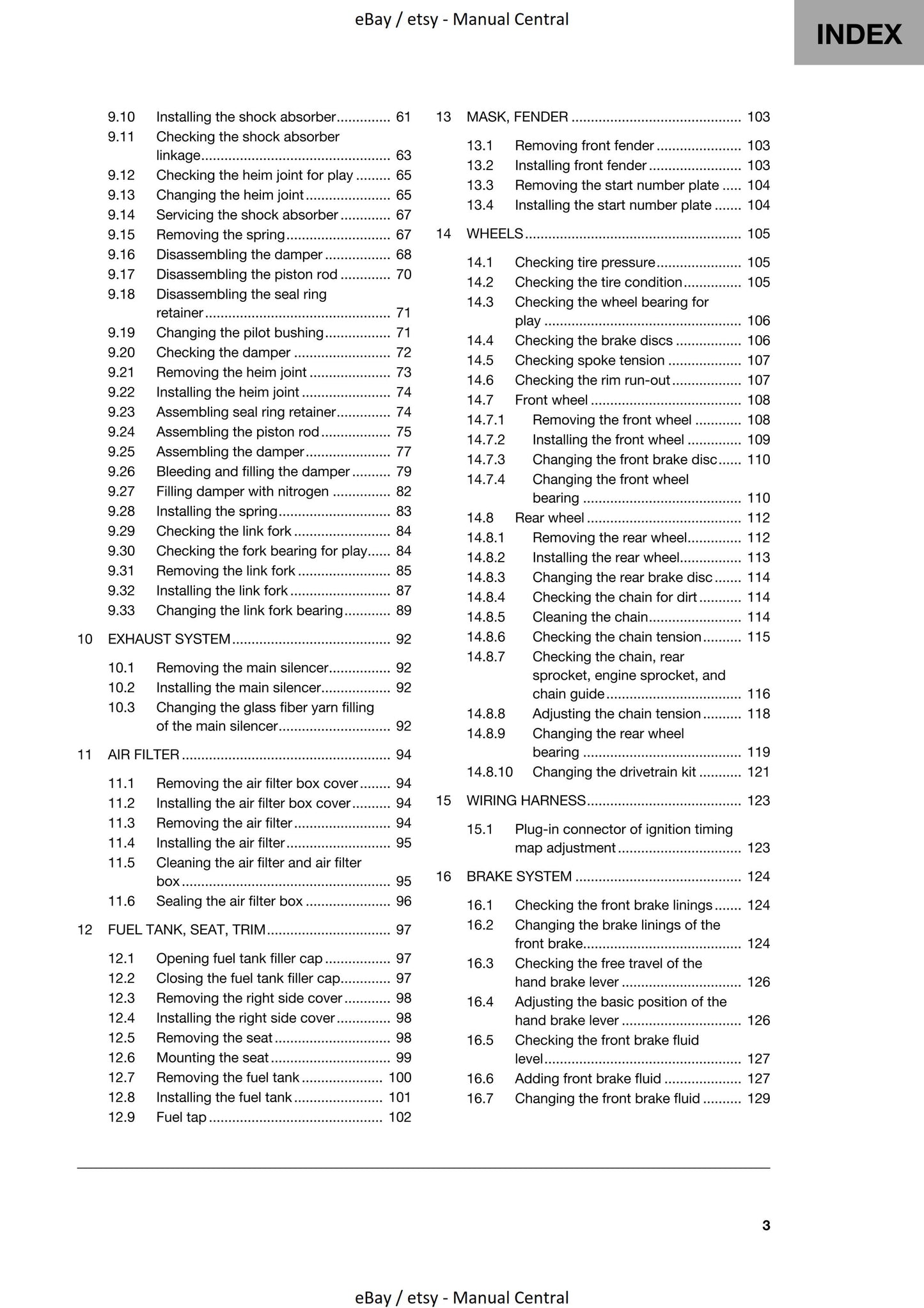 Husqvarna 2020 - TC 250 - Workshop Service Repair Manual