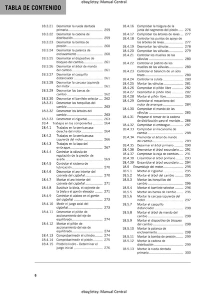 Spanish Language - KTM 2022 - 350 Xcf-w Exc-f Six Days Factory Edition - Manual de Reparacion