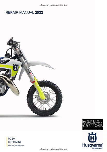 Husqvarna 2022 - TC 50 MINI - Service Workshop Repair Manual
