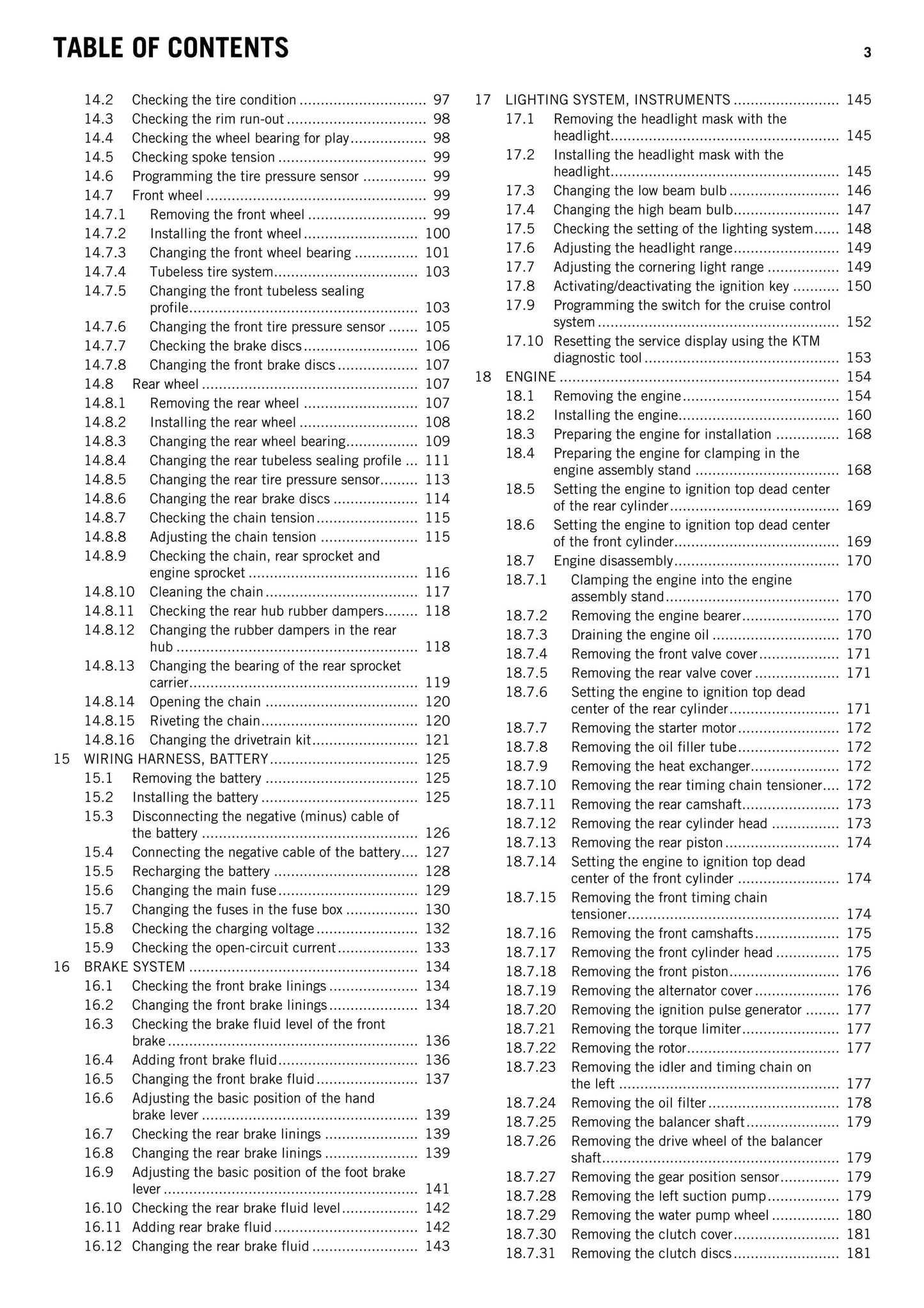KTM 2015 - 1290 Super Adventure - Service Workshop Repair Manual