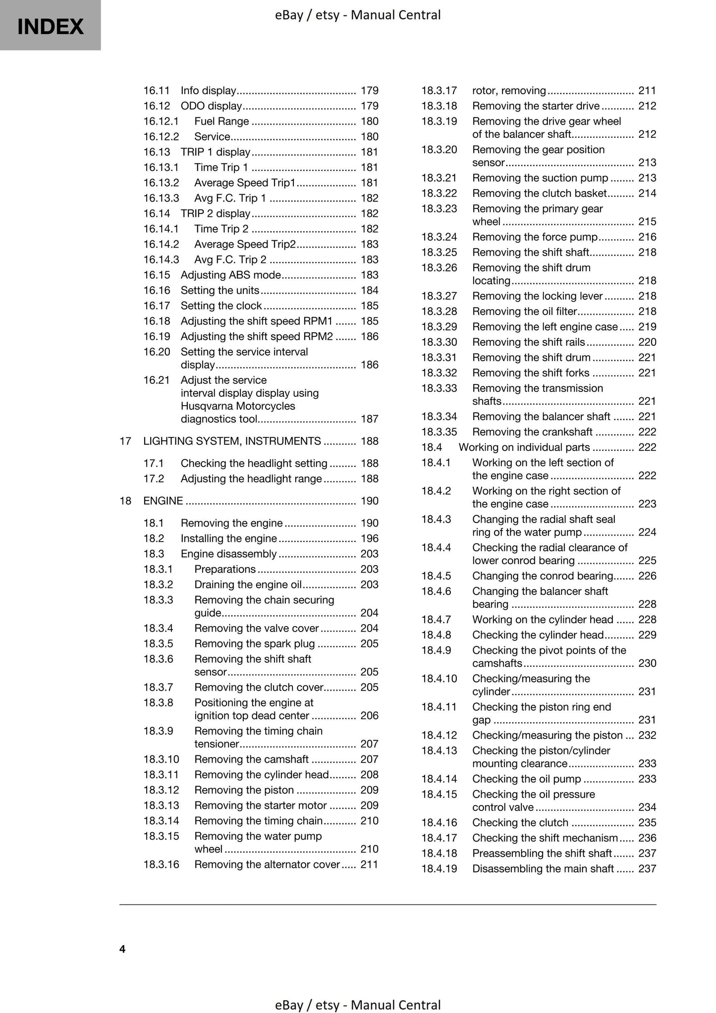 Husqvarna 2023 - Svartpilen 401 - Service Workshop Repair Manual