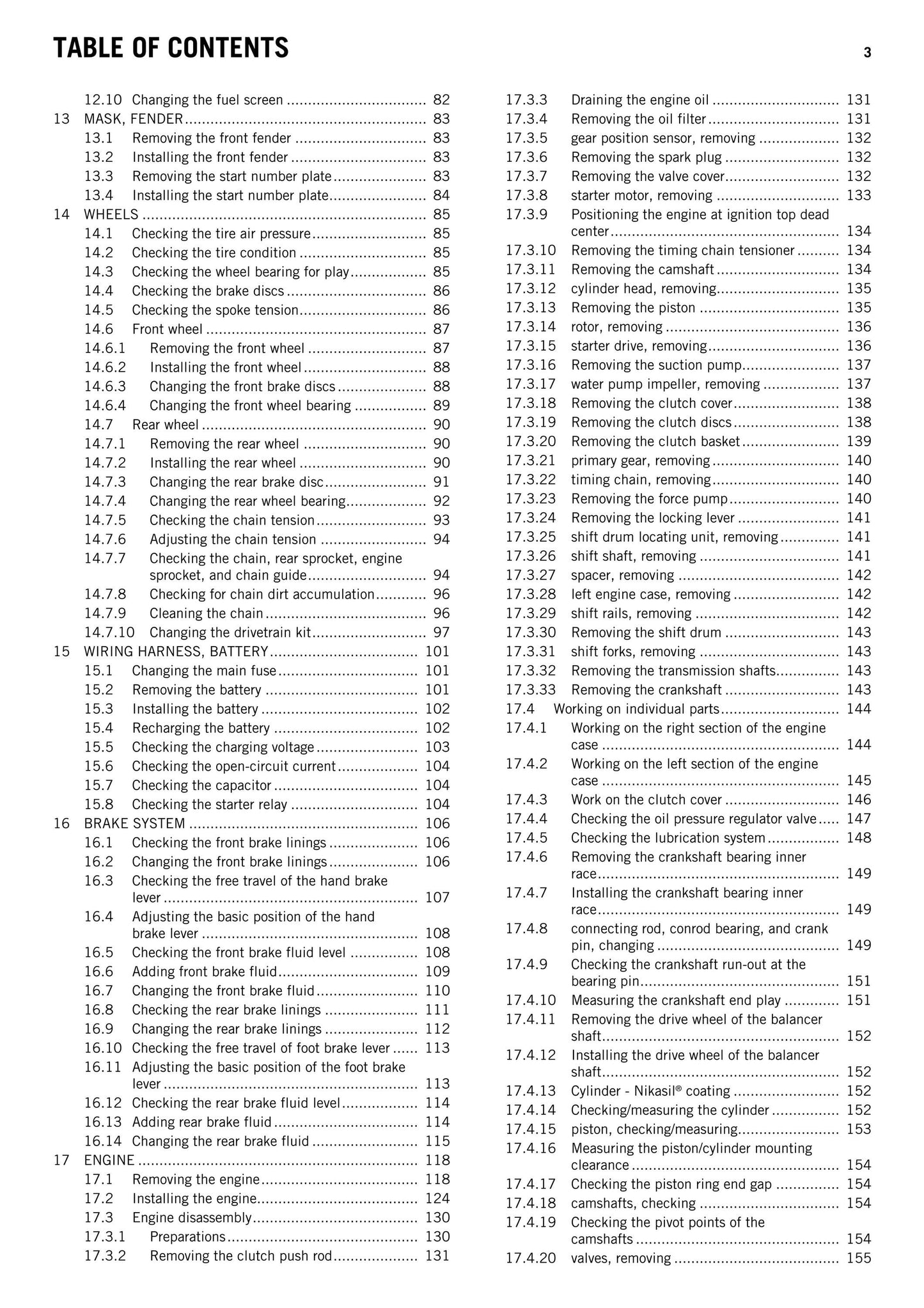 KTM 2015 - 250 SX-F Factory Edition - Service Workshop Repair Manual