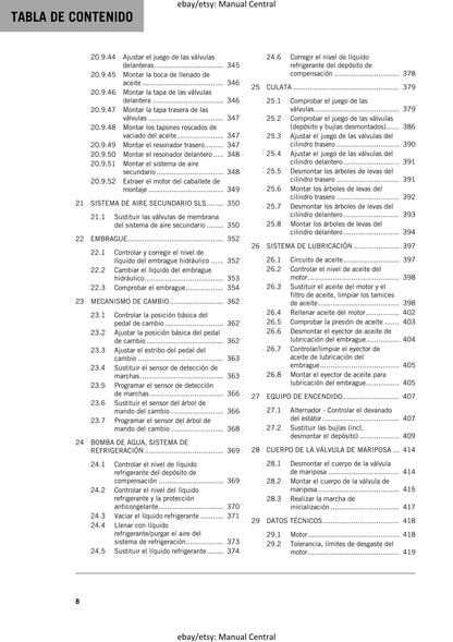 Spanish Language - KTM 2022 - 1290 Super Adventure S - Manual de Reparacion