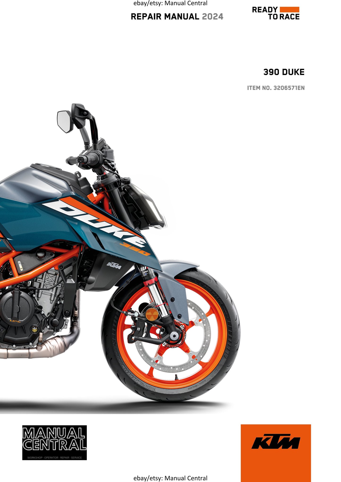 KTM 2024 - 390 Duke - Service Workshop Repair Manual