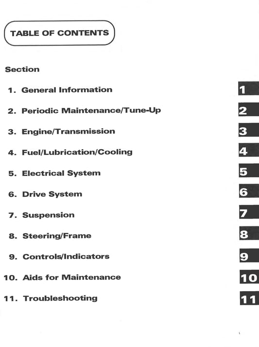 Arctic Cat 1998 454 500 4x4 - Service Workshop Repair Manual