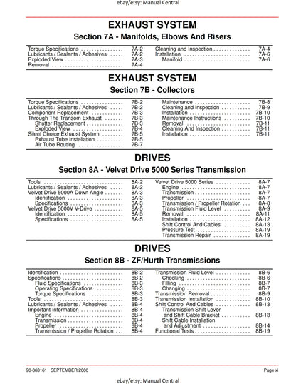 Mercury Mercruiser Service Manual 30 - 496 CID 8.1L Gasoline Engine