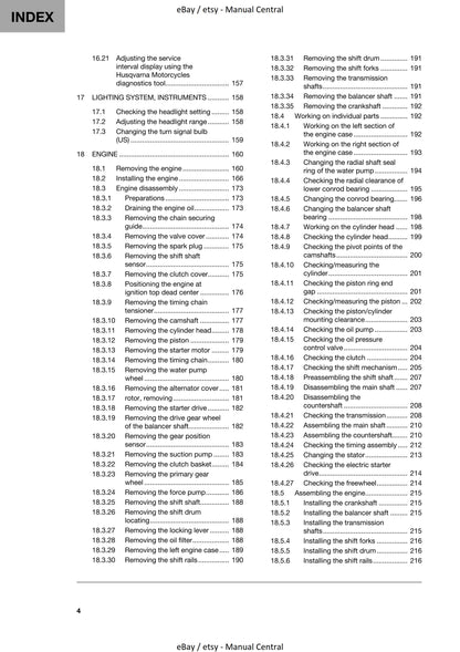 Husqvarna 2020 - Vitpilen 401 - Workshop Service Repair Manual
