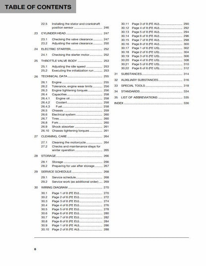 Husqvarna 2016 - FE 250 - Service Workshop Repair Manual