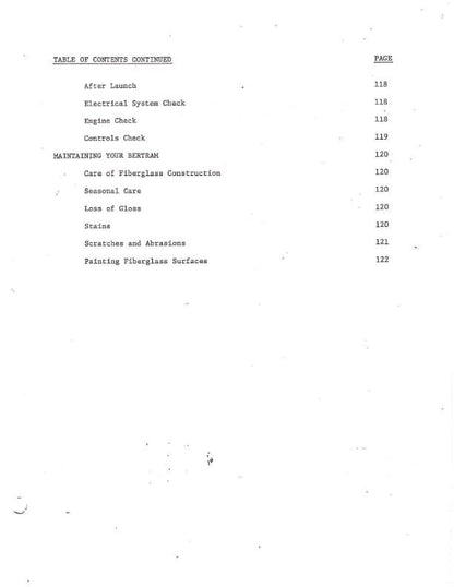 Bertram 46 yacht - Owners Manual