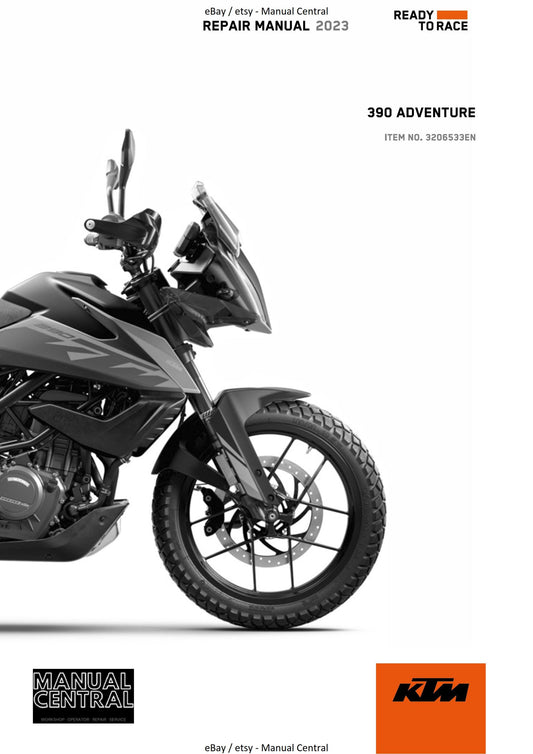 KTM 2023 - 390 Adventure - Service Workshop Repair Manual