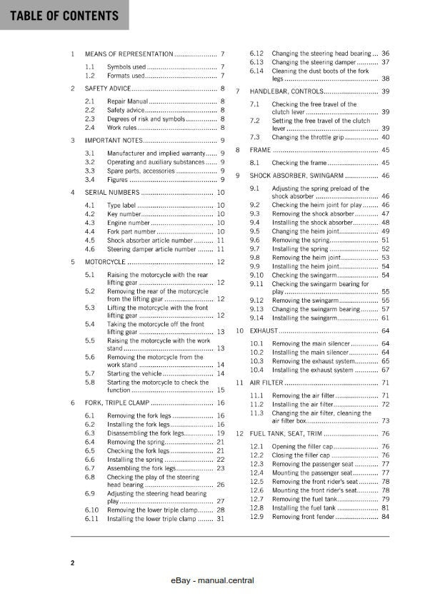 KTM 2018 - 790 Duke L - Service Workshop Repair Manual
