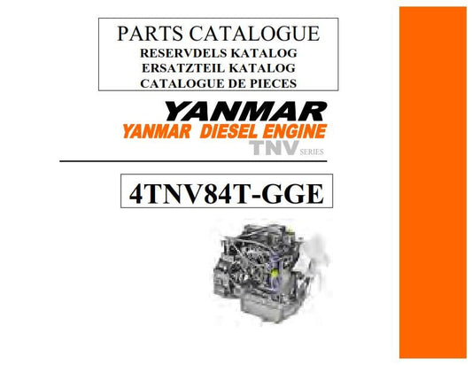 Yanmar Diesel Engine - TNV Series - 4TNV84T-GGE Parts Manual