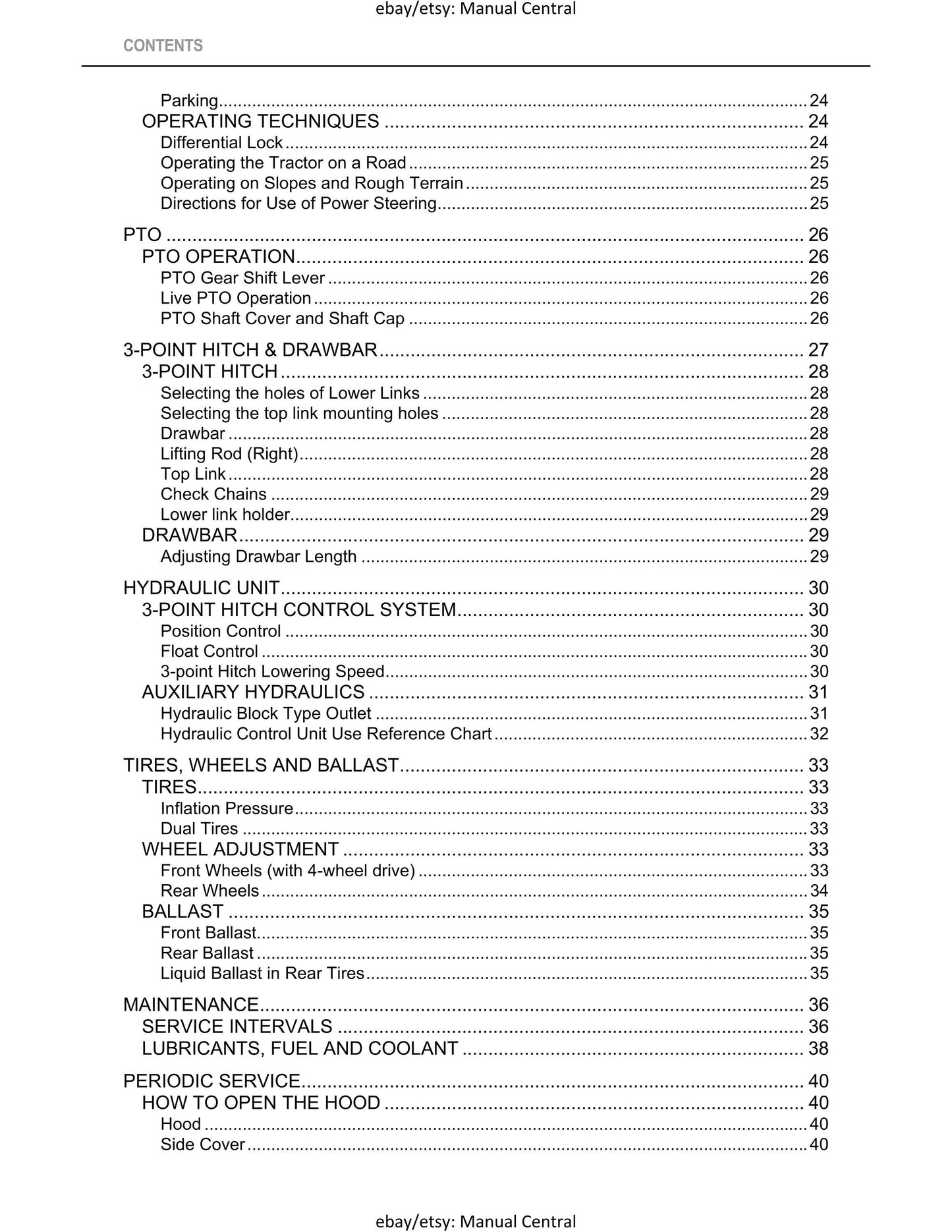 Kubota Tractor - L3200 L3800 Operator Manual User Guide