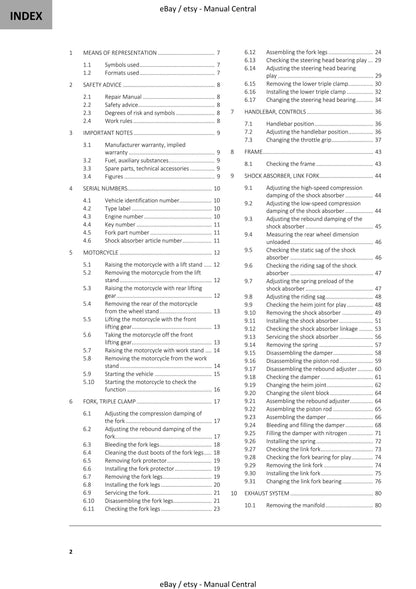 GasGas 2023 - SM 700 US Edition - Service Workshop Repair Manual