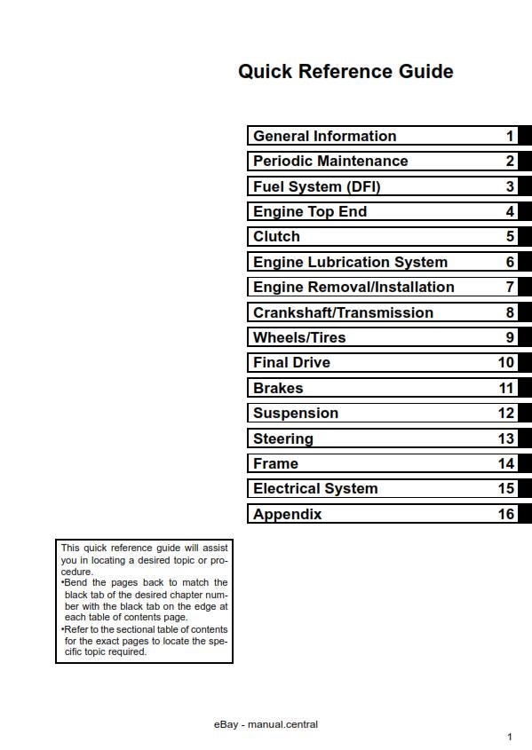 Kawasaki W800 - 2011 2012 - Workshop Service Repair Manual