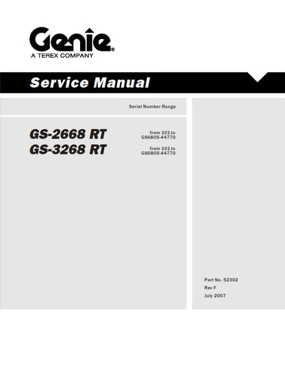 Genie - Service Manual - Gs-2668 Gs-3268 RT