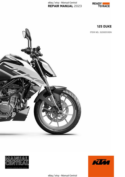 KTM 2023 - 125 Duke - Service Workshop Repair Manual