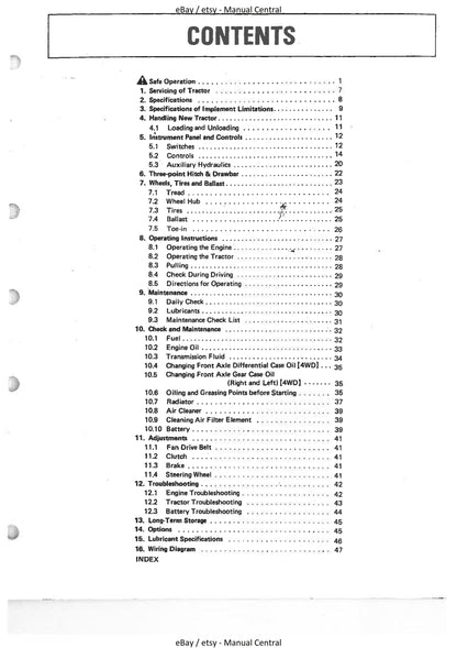 Kubota Tractor - B8200 Operator Manual