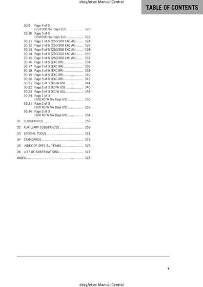 KTM 2016 - 250 300 EXC XC-W Six Days - Service Workshop Repair Manual