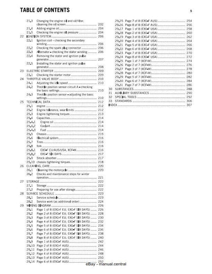 KTM 2013 - 350 Exc-f Six Days Xcf-w - Workshop Service Repair Manuals