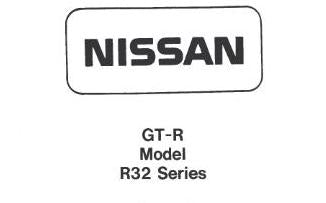Nissan GTR R32 Series - RB26DETT Engine Workshop Service Repair Manual