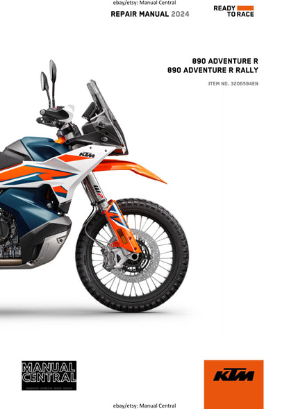 KTM 2024 - 890 Adventure R Rally - Service Workshop Repair Manual