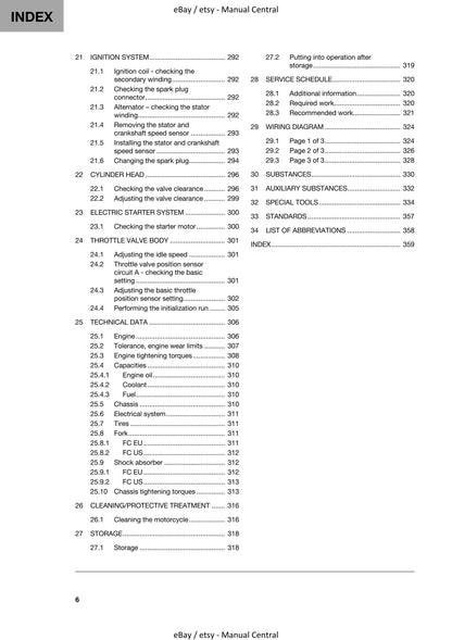 Husqvarna 2022 - FC 250 - Service Workshop Repair Manual