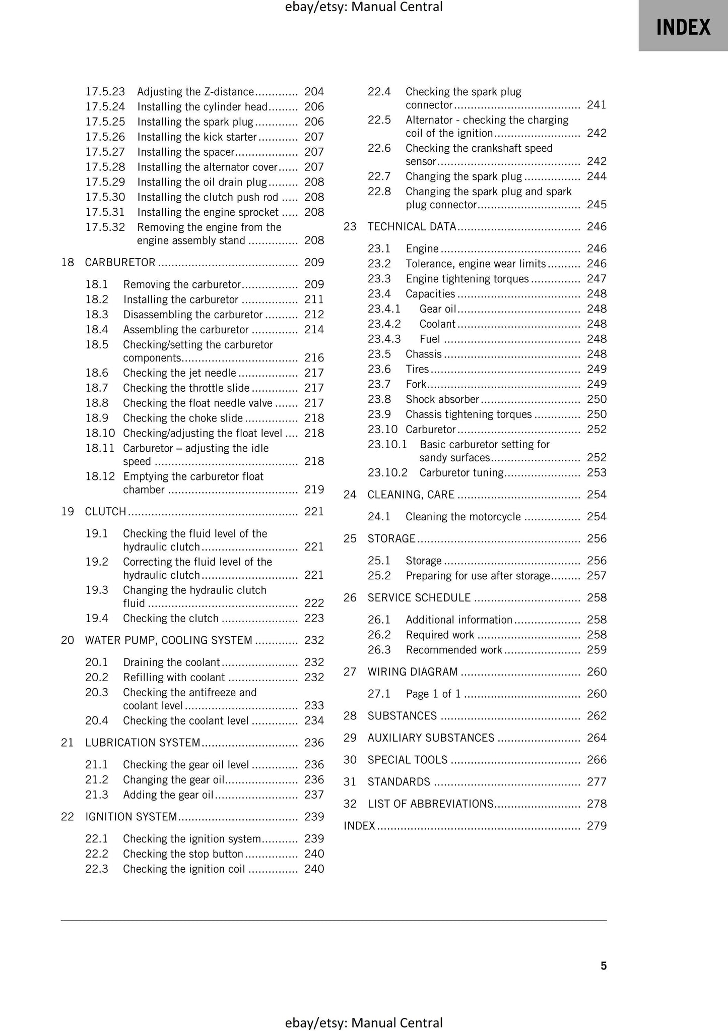 KTM 2019 - 85 Sx - Service Workshop Repair Manual