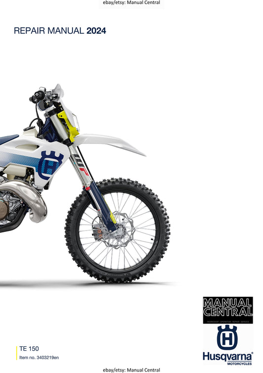 Husqvarna 2024 - TE 150 - Service Workshop Repair Manual