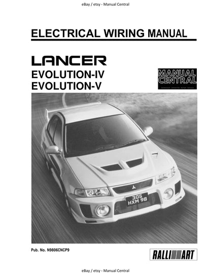 Mitsubishi Lancer Evolution Evo IV V 4 5 - Electrical Wiring Diagrams