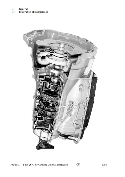 ZF 6 HP 26 - 6HP26 - Service Workshop Repair Manual