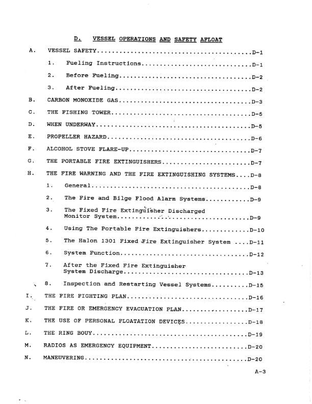 Bertram 286 - Owners Manual