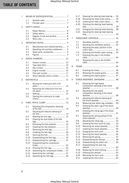 KTM 2017 - Freeride 250 R - Service Workshop Repair Manual