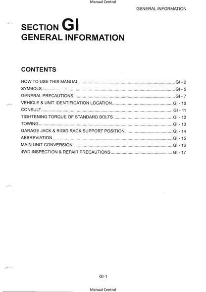 Nissan R33 Engines - RB20E RB25DE RB25DET RB26DETT - Workshop Service Repair Manual