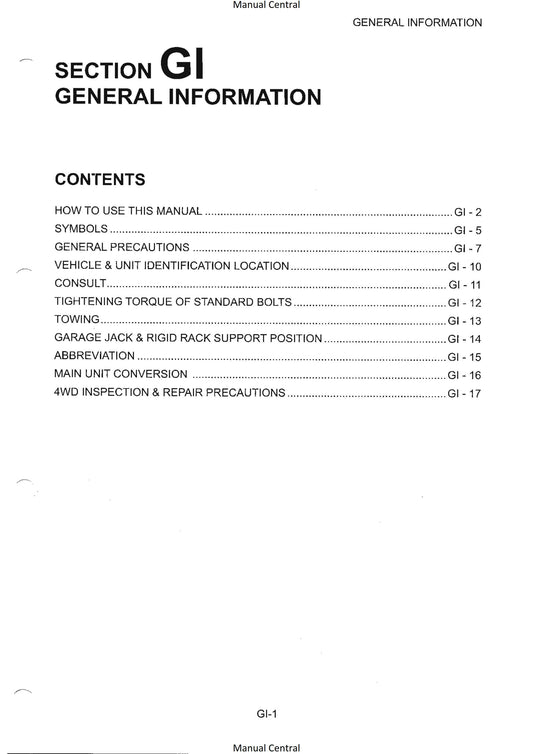 Nissan R33 Engines - RB20E RB25DE RB25DET RB26DETT - Workshop Service Repair Manual