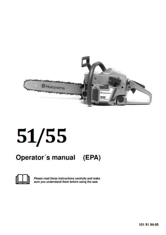 Husqvarna Chainsaw - 51 55 Operator Manual