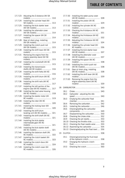 KTM 2019 - 250 300 SX XC - Service Workshop Repair Manual