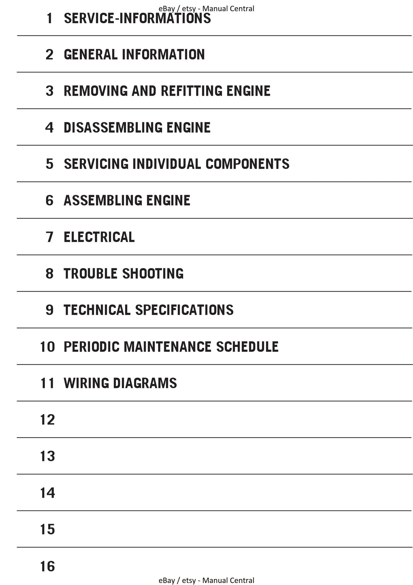 KTM 2004 to 2005 - 85 105 SX - Engine Service Workshop Repair Manual