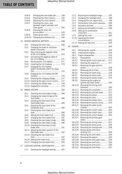 KTM 2019 - 350 EXC-F Six Days - Service Workshop Repair Manual