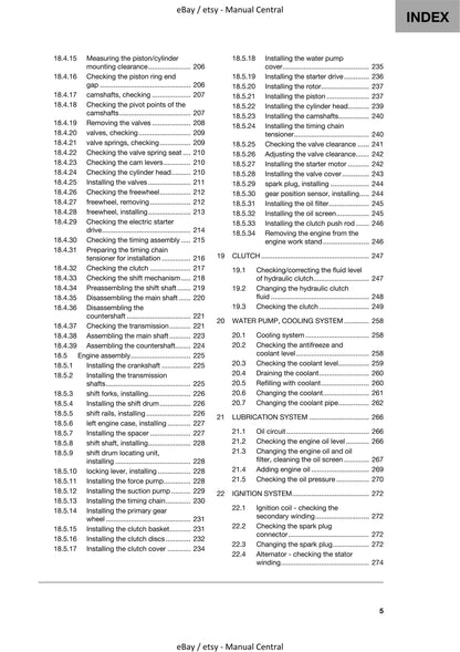 Husqvarna 2022 - FE 250 - Service Workshop Repair Manual