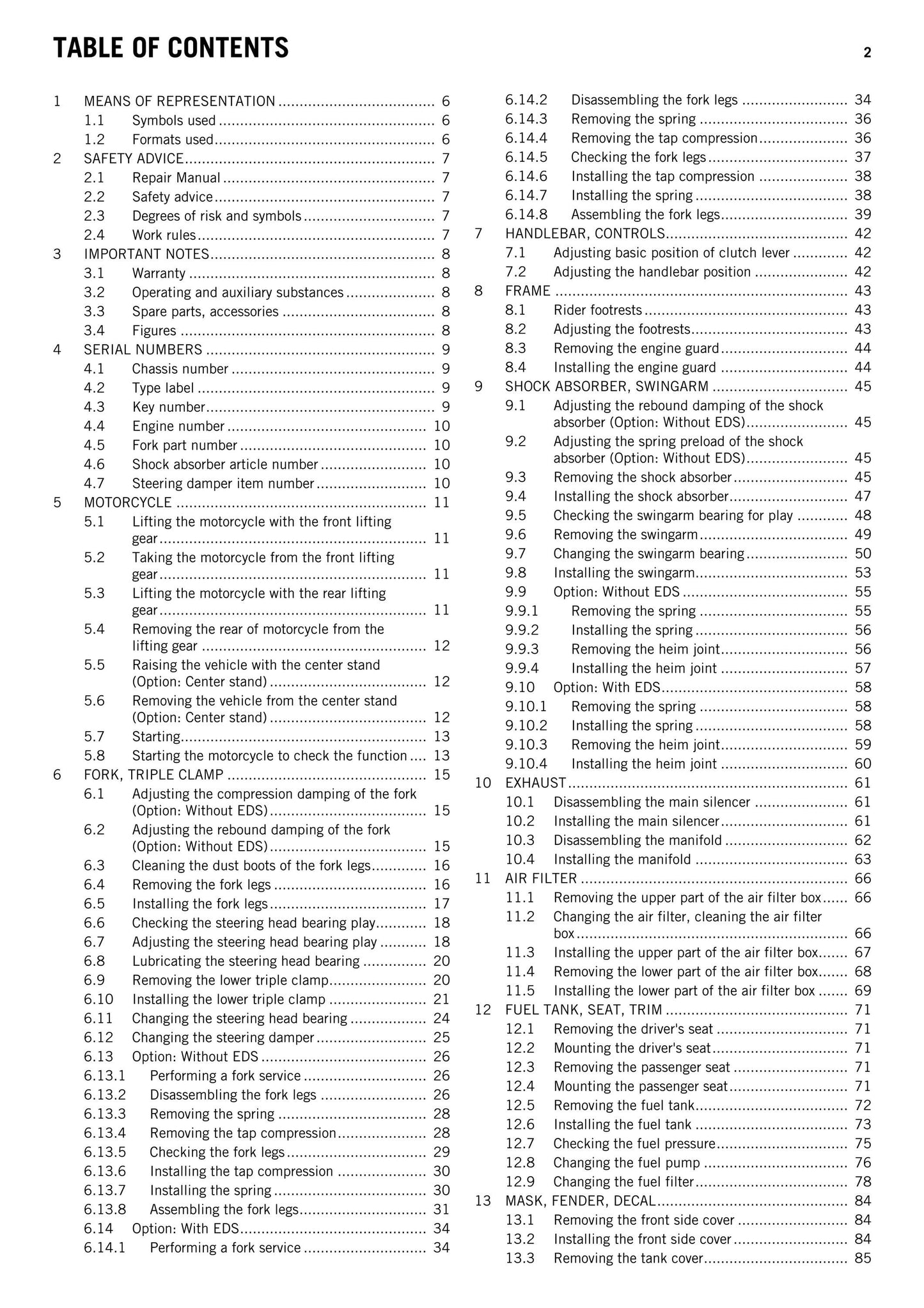 KTM 2015 - 1190 Adventure - Service Workshop Repair Manual