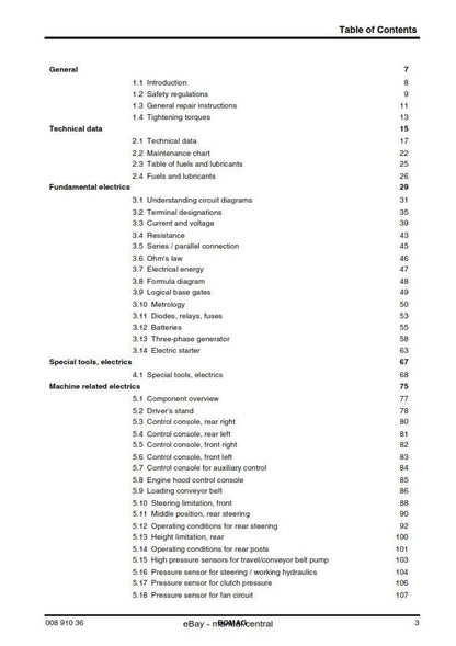 PDF - Bomag BM 2000/60 Cold Milling Machine - Service Workshop Repair Manual - 06/2006