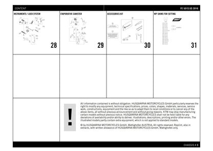 Husqvarna 2016 FE 501S US- Parts Manual Catalog