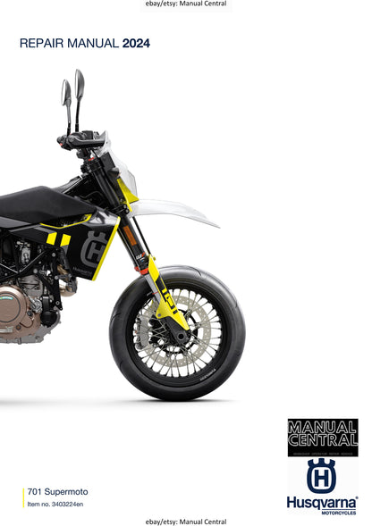 Husqvarna 2024 - 701 Supermoto US Edition - Service Workshop Repair Manual